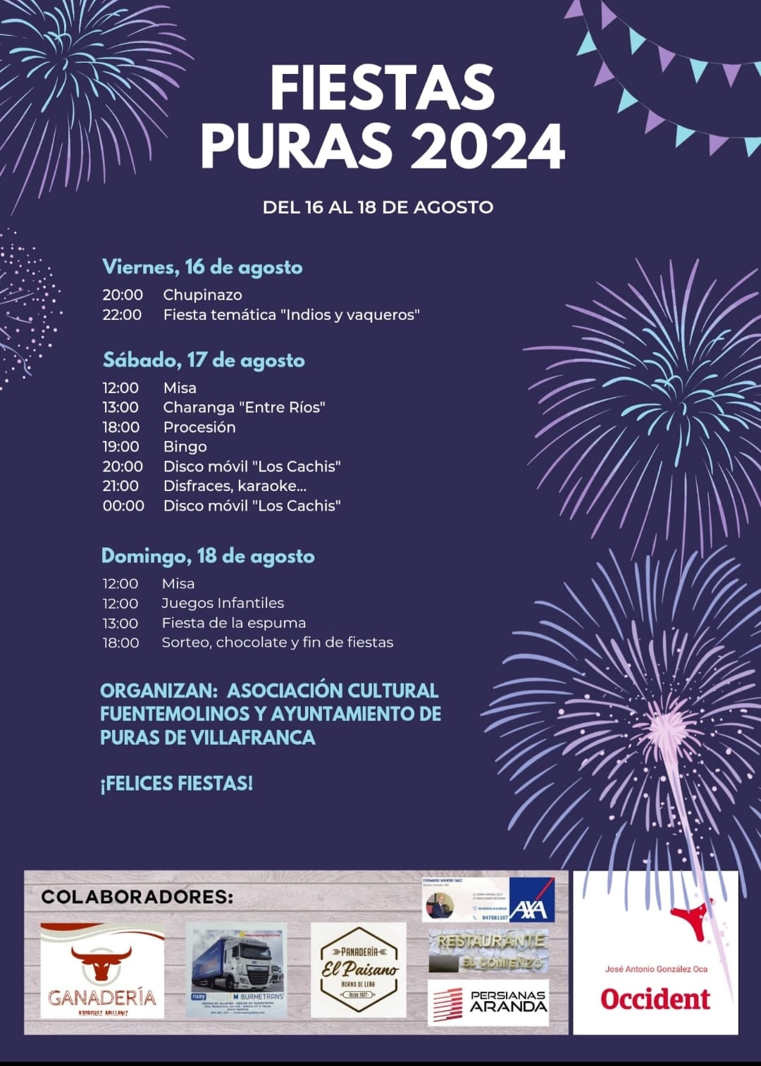 Fiestas en Puras de Villafranca